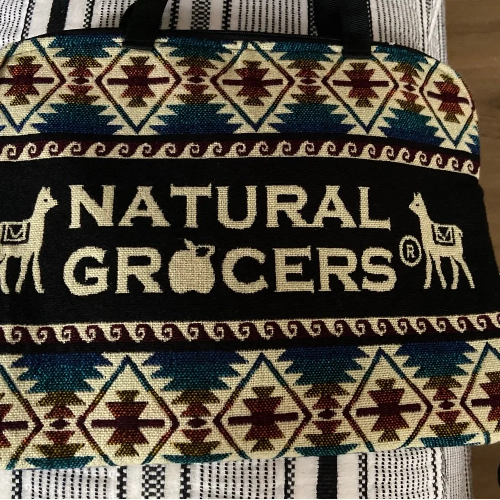 Natural Grocers Laptop Bag Equador Wool Padded.